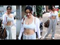Gorgeous Neha Sharma In H0T GYM Look Flaunting Her Huge Figure Snapped By Media