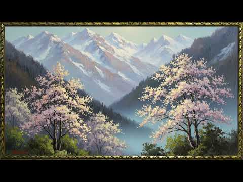 A Floral Dream in Pastel Tones| Dreamy Spring Floral Art for Frame TV | 4K Screensaver