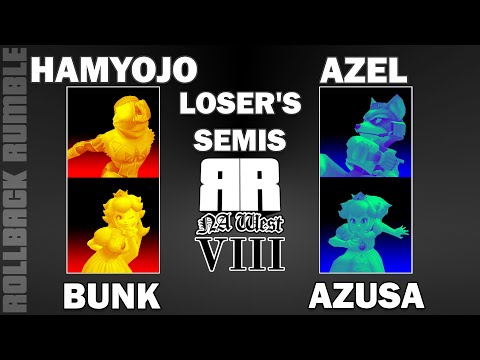 Hamyojo & Bunk vs Azel & Azusa | Loser's Semis | Rollback Rumble: NA West VIII Teams