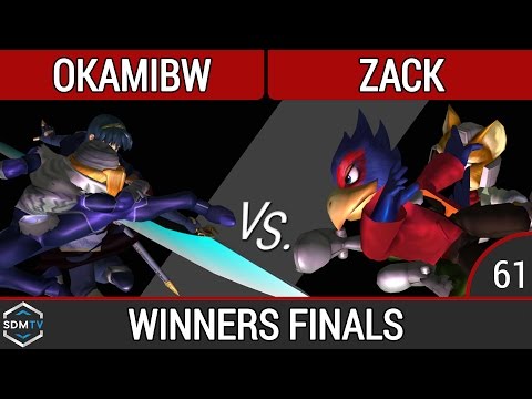 SDSU Biweekly 61 - OkamiBW (Sheik/Marth) vs. Zack (Falco/Fox) - SSBM Winners Finals - Smash Melee