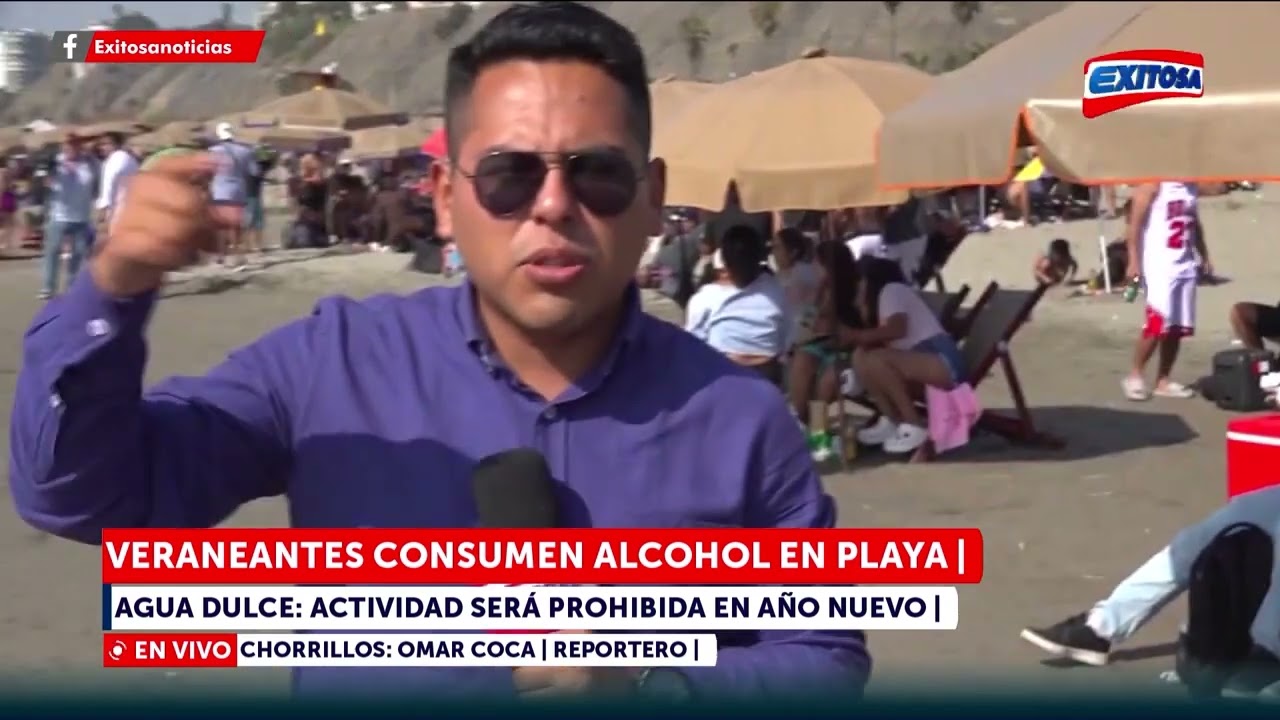 🔴🔵 Veraneantes consumen alcohol en playa Agua Dulce: Actividad será prohibida en Año Nuevo