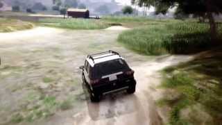 preview picture of video 'GTA V Toyota FJ Cruiser on The Mud country driver'