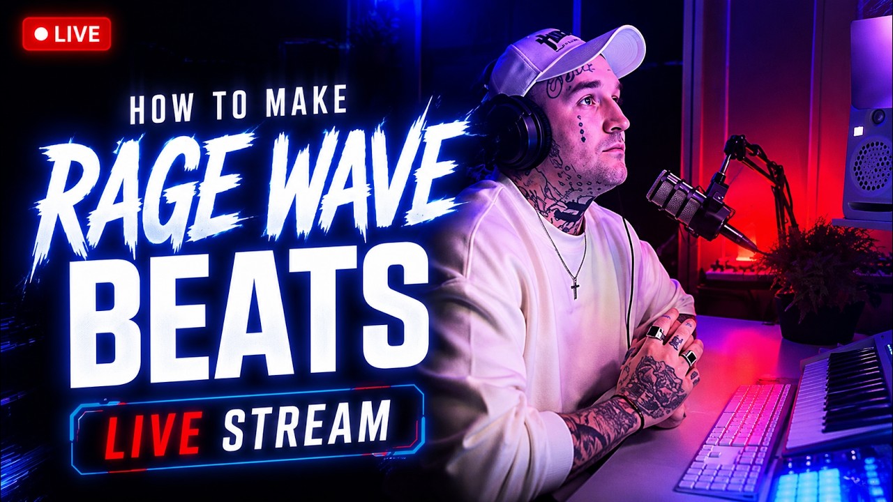 How to make Rage Wave Type Beats tutorial Live Stream