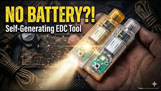 🔦 Hand Cranked Mini Pocket Flashlight | Hand-twisted Self-Generating EDC Fidget LED Emergency Tool