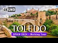 TOLEDO 🇪🇸 4K Walking Tour Spain 2024 🌤️⚔️ CAPTIONS (▶️ 104 min)