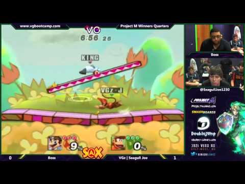 S@X 9/9/14 - Boss (King Dedede, Mario) vs Seagull Joe (Diddy Kong) - Project M WQs - Smash PM