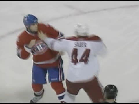 Kurt Sauer vs Tom Kostopoulos Oct 18, 2008 - CBC feed