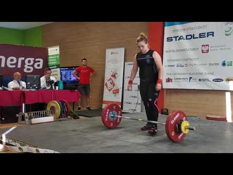 Zuzanna Protokowicz - Igrzyska Zrzeszenia LZS Siedlce 2019 - podrzut 78kg