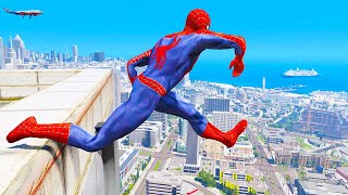 Spider-Man Gameplay Funny Moments In Gta 5 (Spiderman Ragdolls Funny Video
