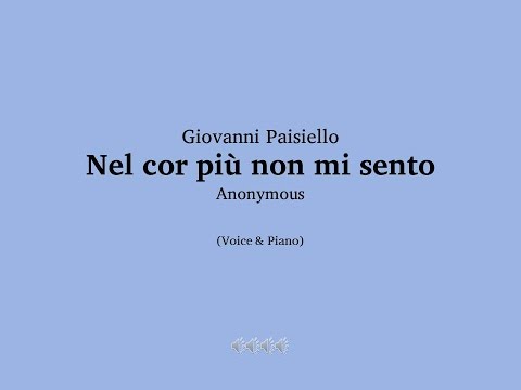 Giovanni Paisiello - Nel cor più non mi sento (sample)