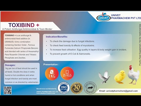 Toxibind + ( granular toxin binder for poultry), packaging t...