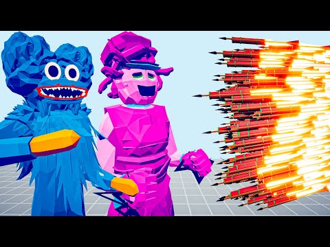 HUGGY WUGGY & MOMMY POPPY PLAYTIME 2 vs EVERY GOD | TABS - Totally Accurate Battle Simulator