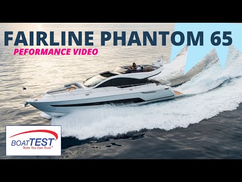 Fairline Phantom 65 (2023) - Performance Video by BoatTEST