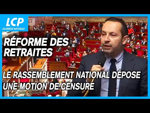Réforme des retraites : le Rassemblement national dépose une motion de censure - 15/02/2023
