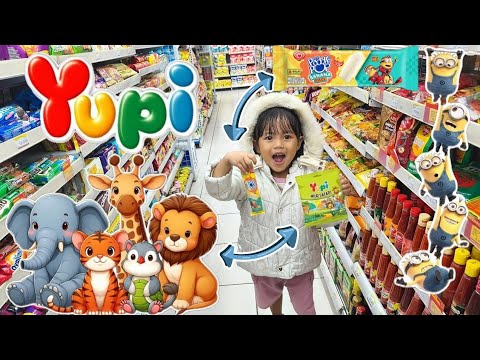 Hunting Ice Cream Minions and Yupi Animals at Indomaret ‼️Snack Drama at Indomaret