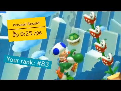 Yoshi's Pirahna Plant Picnic in 25.706 [Ninji Speedruns #9] | Super Mario Maker 2
