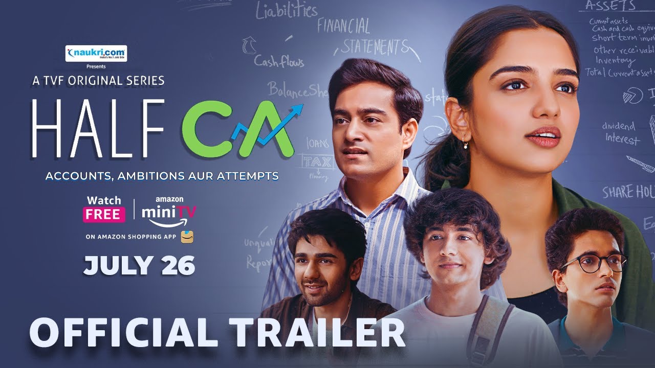 Half CA - Official Trailer | ft. Ahsaas Channa | TVF | Streaming FREE 26th July on Amazon miniTV