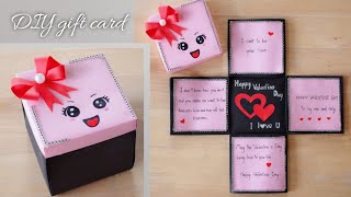 Easy and Beautiful card for Valentines Day | DIY การ์ดวันวาเลนไทน์