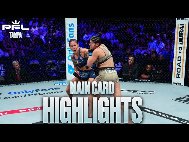 PFL Tampa Main Card Highlights: Cyborg Wins No. 30