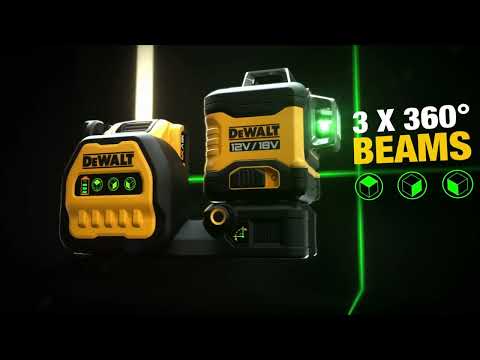Лазерный уровень линейный DeWALT DCE088D1G18 с зеленым лучом
