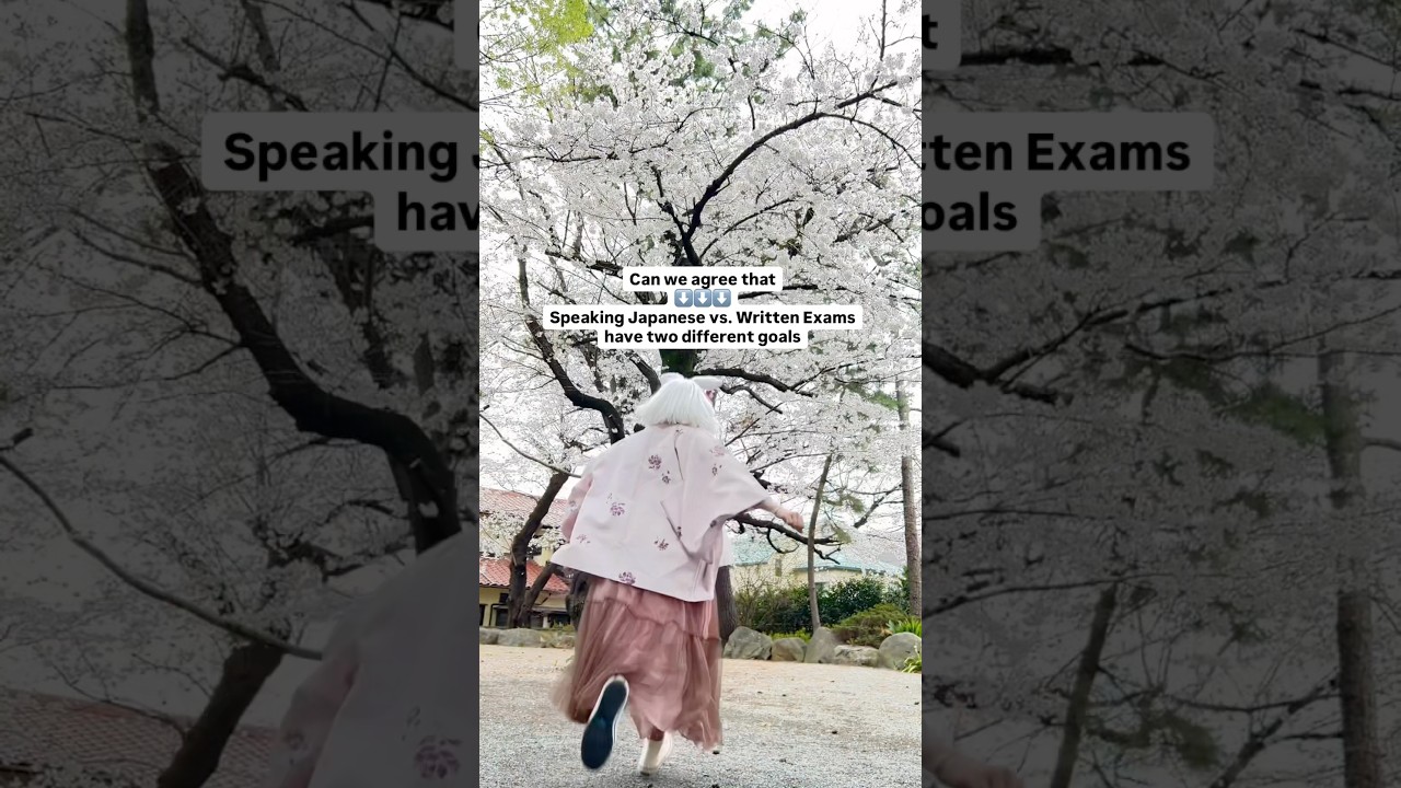 Speaking vs. Written exams have different goals