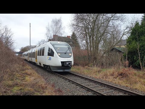 D-NEBB VT 643.01+VT 643.02 als DPN-G 61157 bei der Ankunft und Abfahrt am Haltepunkt Seefeld (Mark)