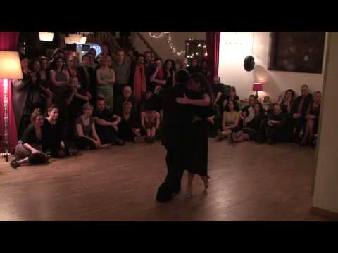  Carolina Bonaventura  and  Francisco Forquera  are  dancing  to  the  tango  "  Recuerdo  "