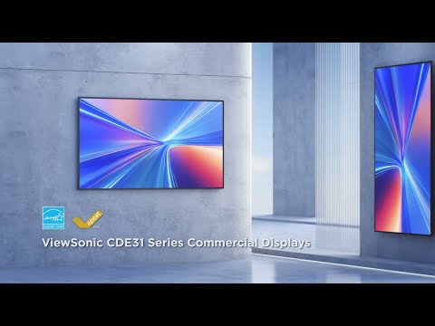 ViewSonic CDE31 Series Commercial Displays 