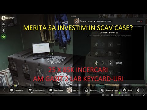 Escape from Tarkov Romania Tutorial Ce gasim in 25 scav case X 85k? (am gasit 2 keycard-uri LAB)