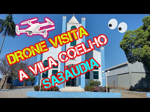 Drone Voando Na Vila Coelho Perto de Sabáudia PR