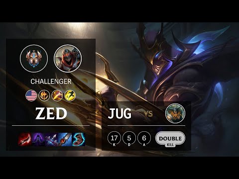 Zed Jungle vs Olaf - NA Challenger Patch 10.14