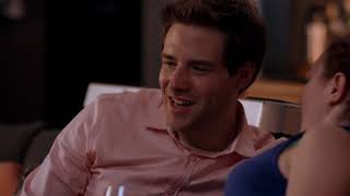 Stacey as romantic lead Chrissie with Ben Rappaport in Landing Up video