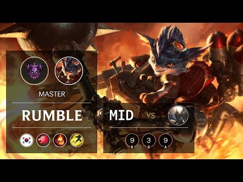 Rumble Mid vs Pantheon - KR Master Patch 9.22