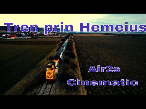 Tren prin Hemeius/Bacau/Air2s Cinematic/Drone Footage Of Train Through Hemeius