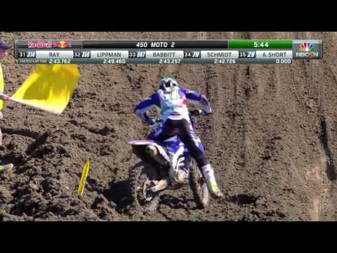 Ironman 450 Moto 2: Barcia goes down