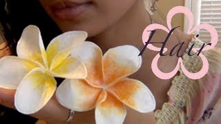 Recycle: BACK TO SCHOOL 2013 /Plumeria Flower Hair Pen