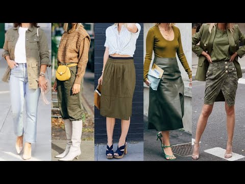 TENDENCIAS MODA COLORES OTOÑO INVIERNO 2024/ 2025 VERDE- OLIVA LOOKS Y OUTFTIS EN TONOS verde oliva