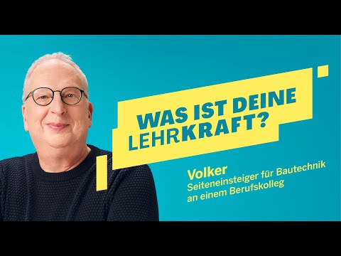 Ein Architekt, der Bildung baut. Volkers Seiteneinstieg ins Lehramt.