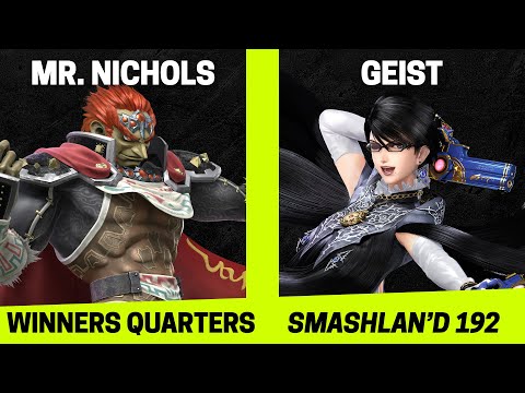 SmashLAN'd 192 Winners Quarters - Mr. Nichols (Ganondorf) vs Geist (Bayonetta) - SSBU Tournament
