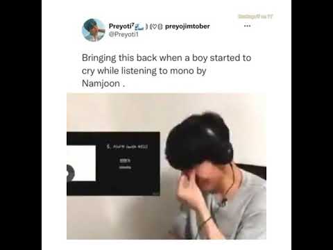 When a guy started crying while listening to Mono(everything goes) 🥺