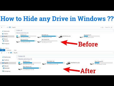 How to Hide any drive in Windows ? || GeeksPort