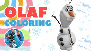 Olaf Coloring Page I Frozen Coloring I Simple Coloring for Kids