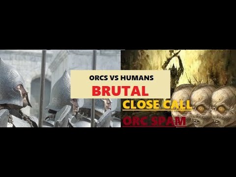 BFME 2 - Orcs - How to beat BRUTAL humans with ORC SPAM
