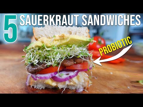 5 - Probiotic SAUERKRAUT SANDWICH RECIPES - Insanely Delicious!