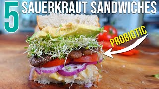 5 - Probiotic SAUERKRAUT SANDWICH RECIPES - Insanely Delicious!