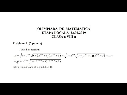 Olimpiada locala 2019, clasa a 8-a - Problema 1