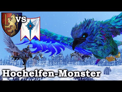 Bretonen vs Hochelfen-Monster - Total War: Warhammer 2