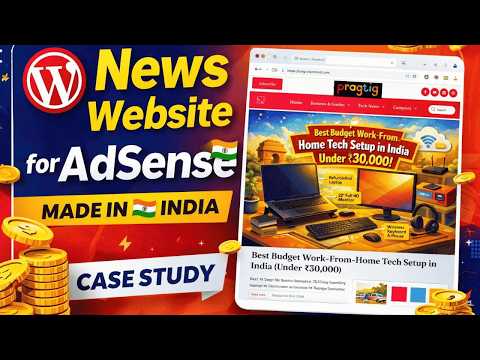News Website Built for AdSense in India — client website video