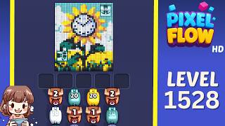 Pixel Flow Level 1528 Solution Walkthrough