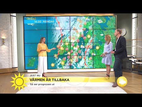 Så blir vädret på stränder runt om i Sverige - Nyhetsmorgon (TV4)